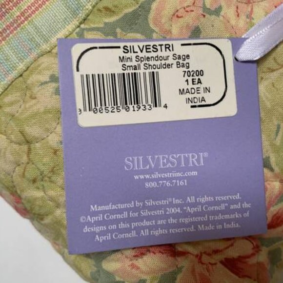 NWT April Cornell Silvestri Mini Slendour Sage Purse w/Wallet & Key Chain Purse - Picture 4 of 6